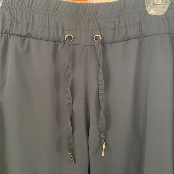 Dusty Blue Drawstring Pants - Picture 2 of 4